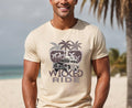 Retro Surf Wagon T-Shirt: Woody Car, Palm Tree. Beach shirt  Design