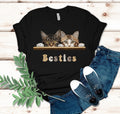 Cute cats shirt, two best friends cats shirt, Best Friends Shirt, Besties T-Shirt, Cat Lover Shirt, gift for cat lover, cat owner gift,