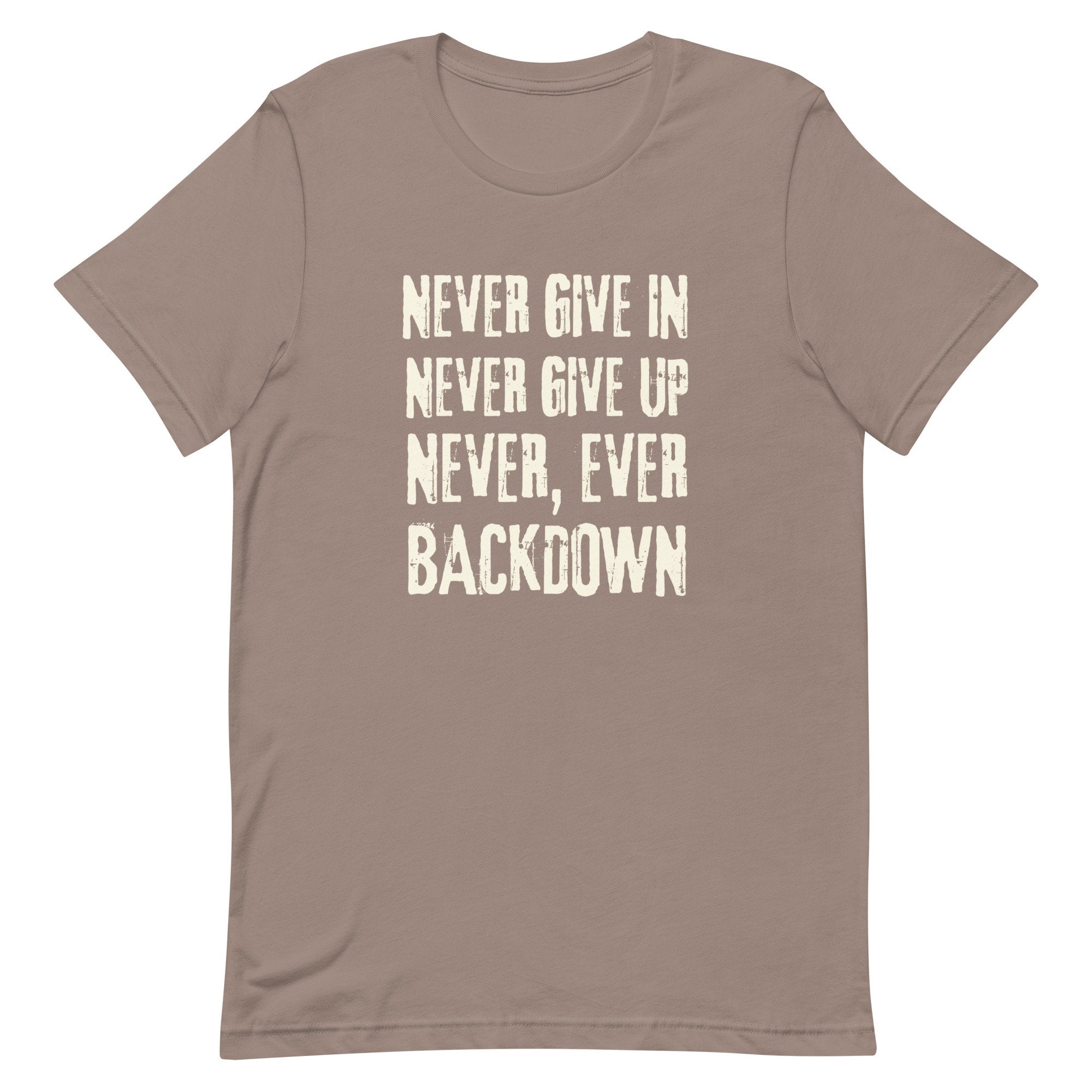 Never Give Up Shirt: Mens Conservative Patriot Tee