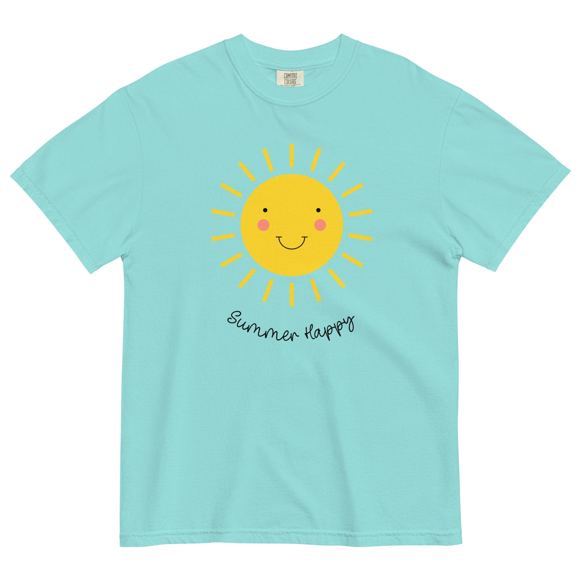 Summer Sun Comfort Colors T-Shirt: Summer Happy Unisex Tee