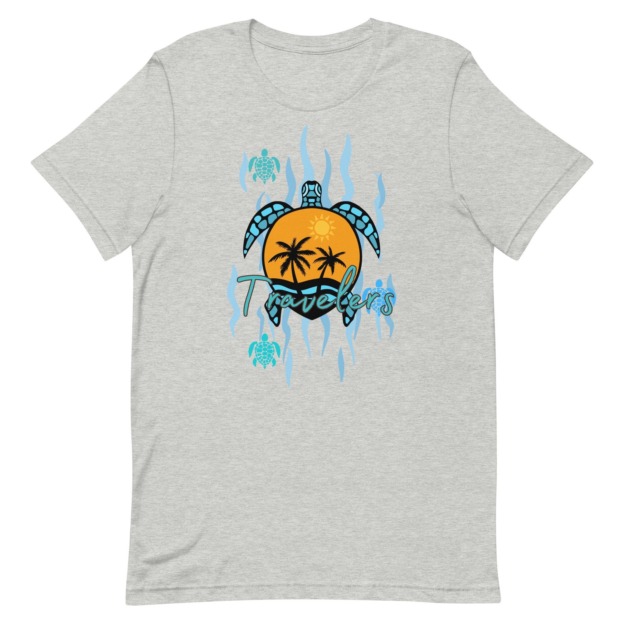 Tropical Sea Turtles T-Shirt: Hawaii Beach Summer Tee