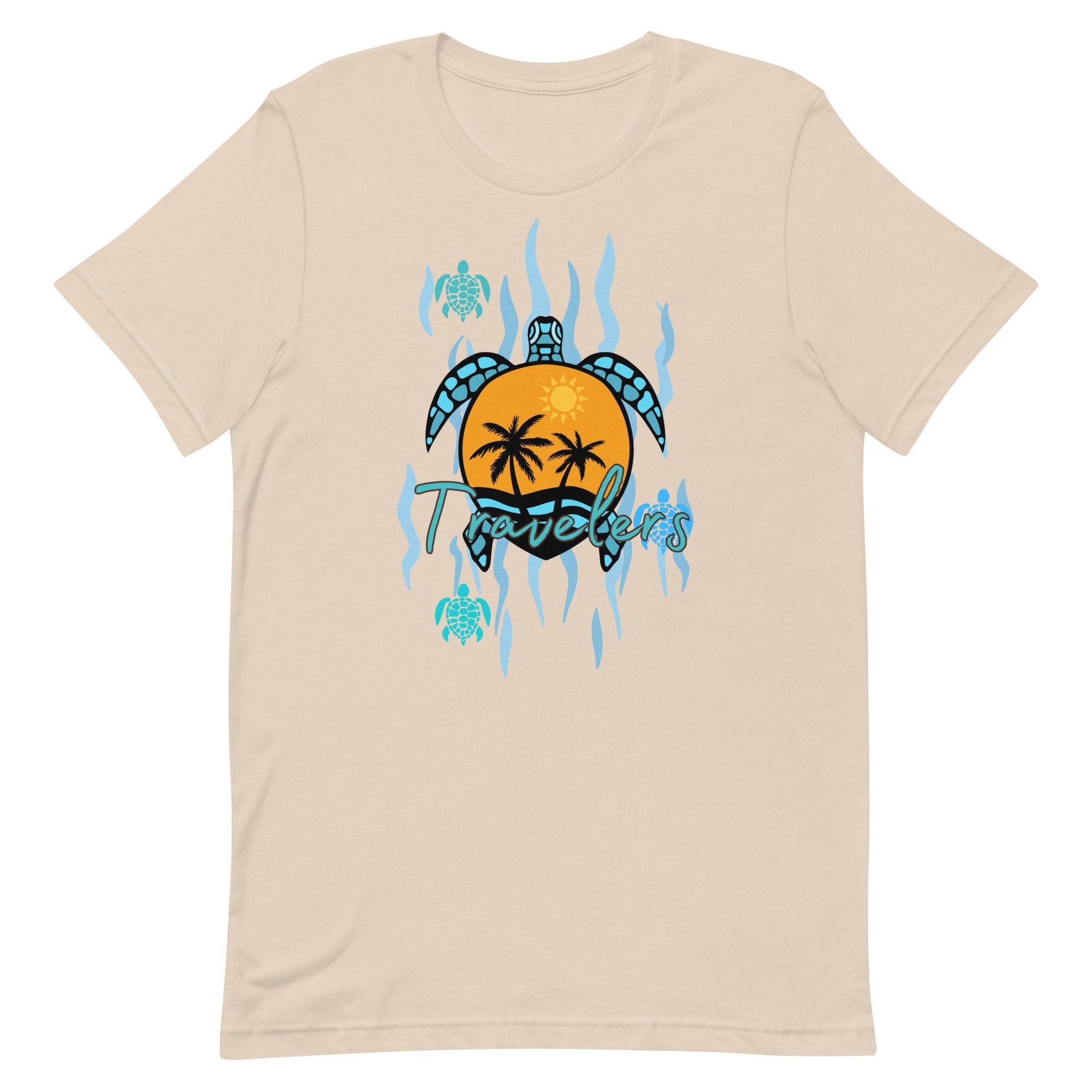 Tropical Sea Turtles T-Shirt: Hawaii Beach Summer Tee