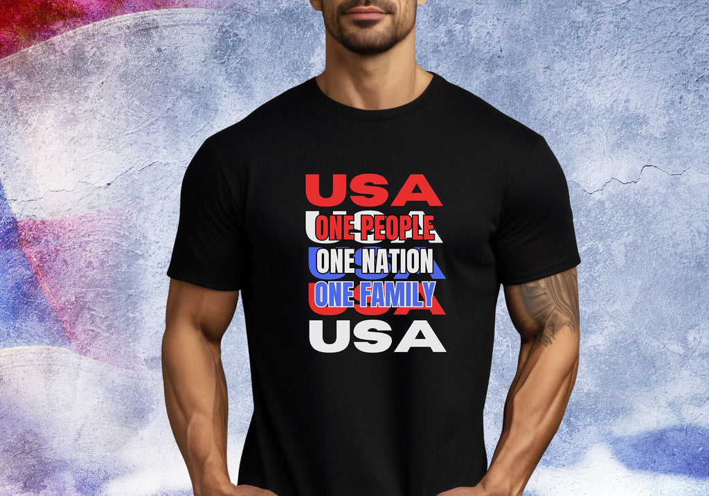USA One Nation T-Shirt: Patriotic Gift