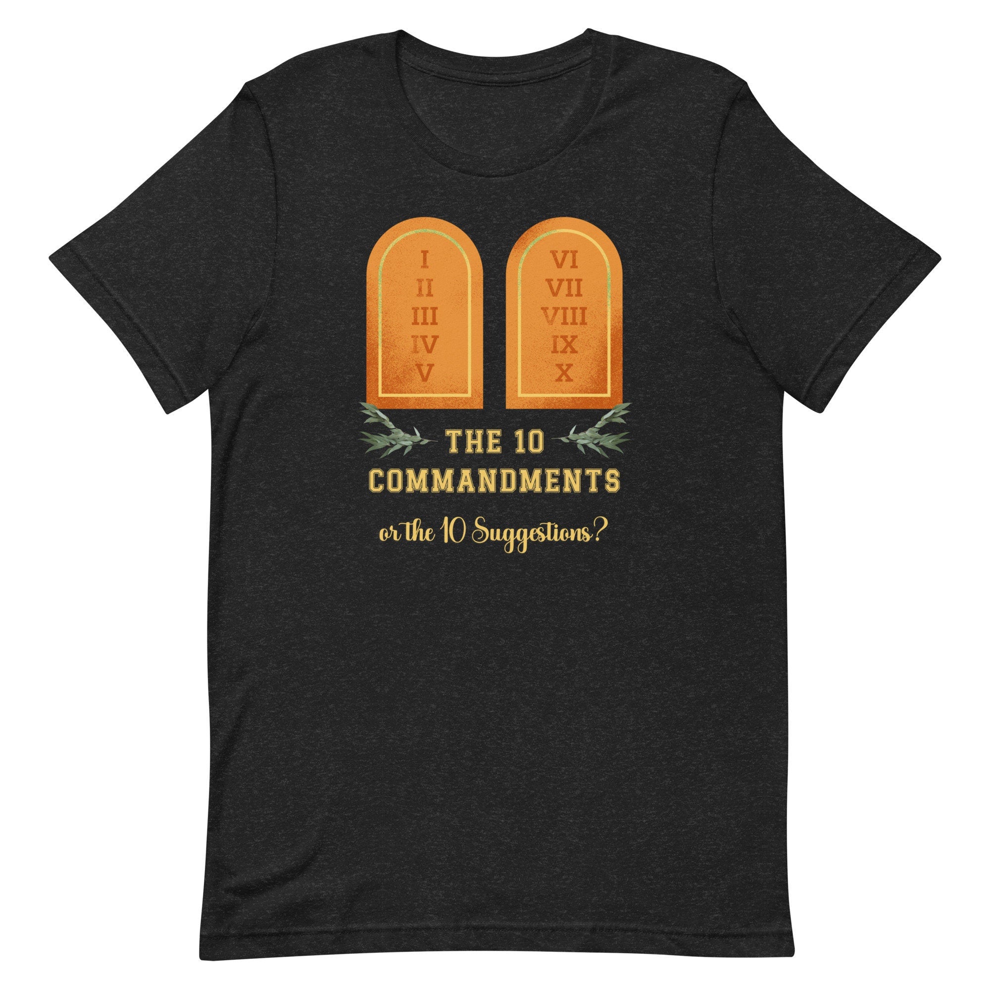 Ten Commandments T-Shirt: Christian Unisex Tee