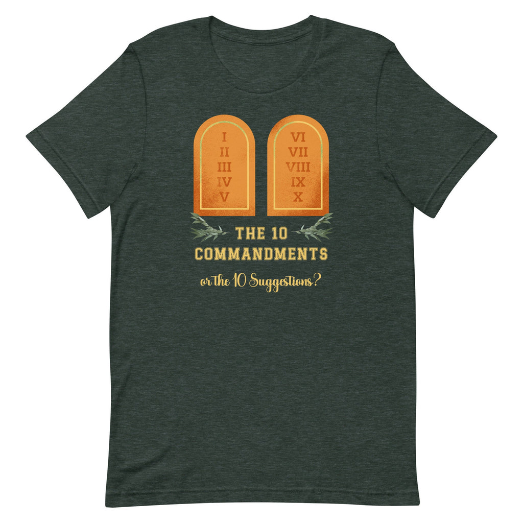 Ten Commandments T-Shirt: Christian Unisex Tee