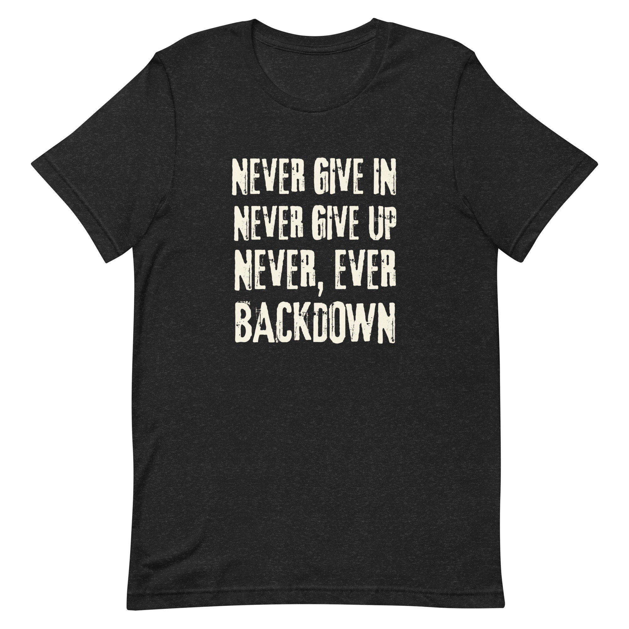 Never Give Up Shirt: Mens Conservative Patriot Tee