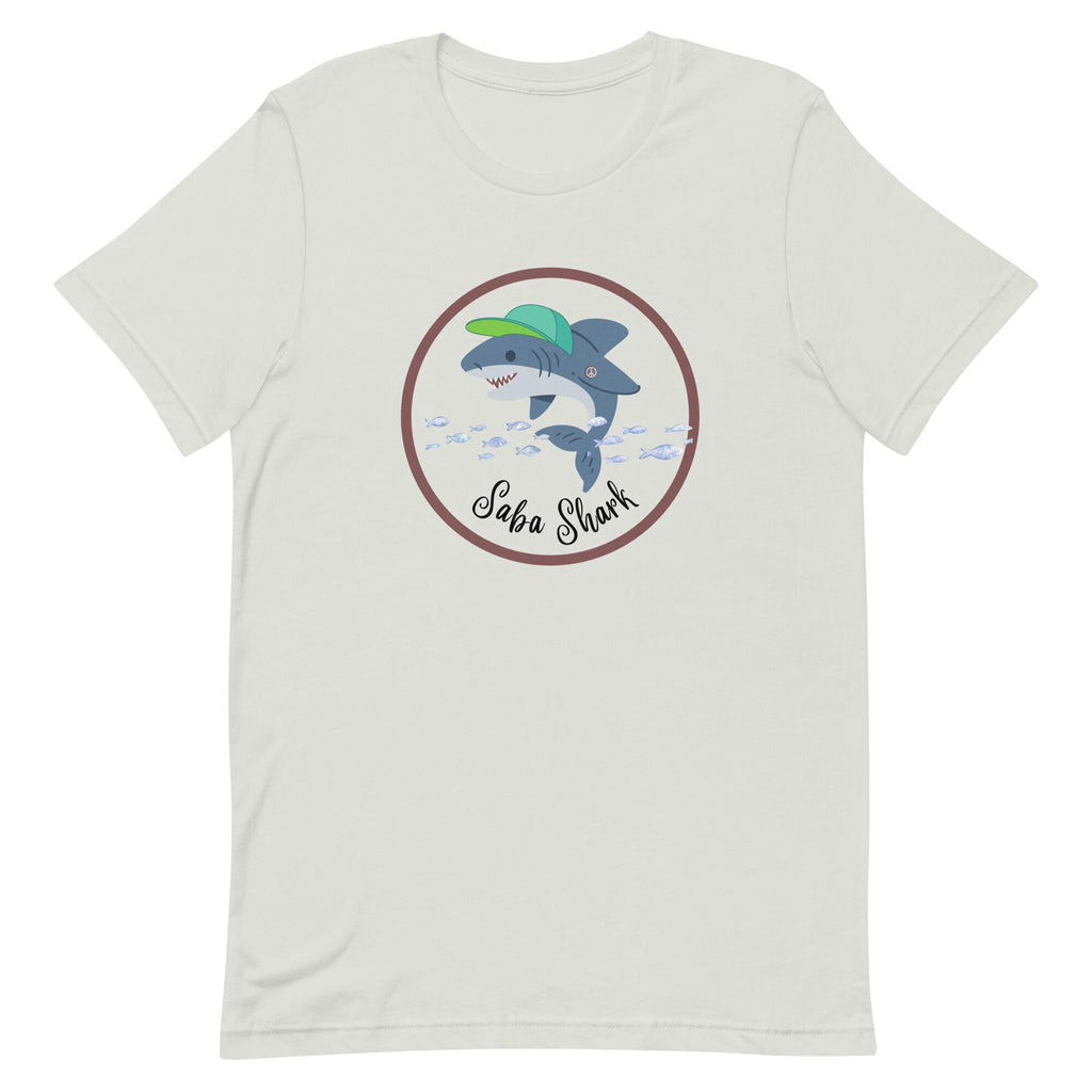 Saba Shark T-Shirt: Grandpa Shark in Hebrew, Family Matching Shirts