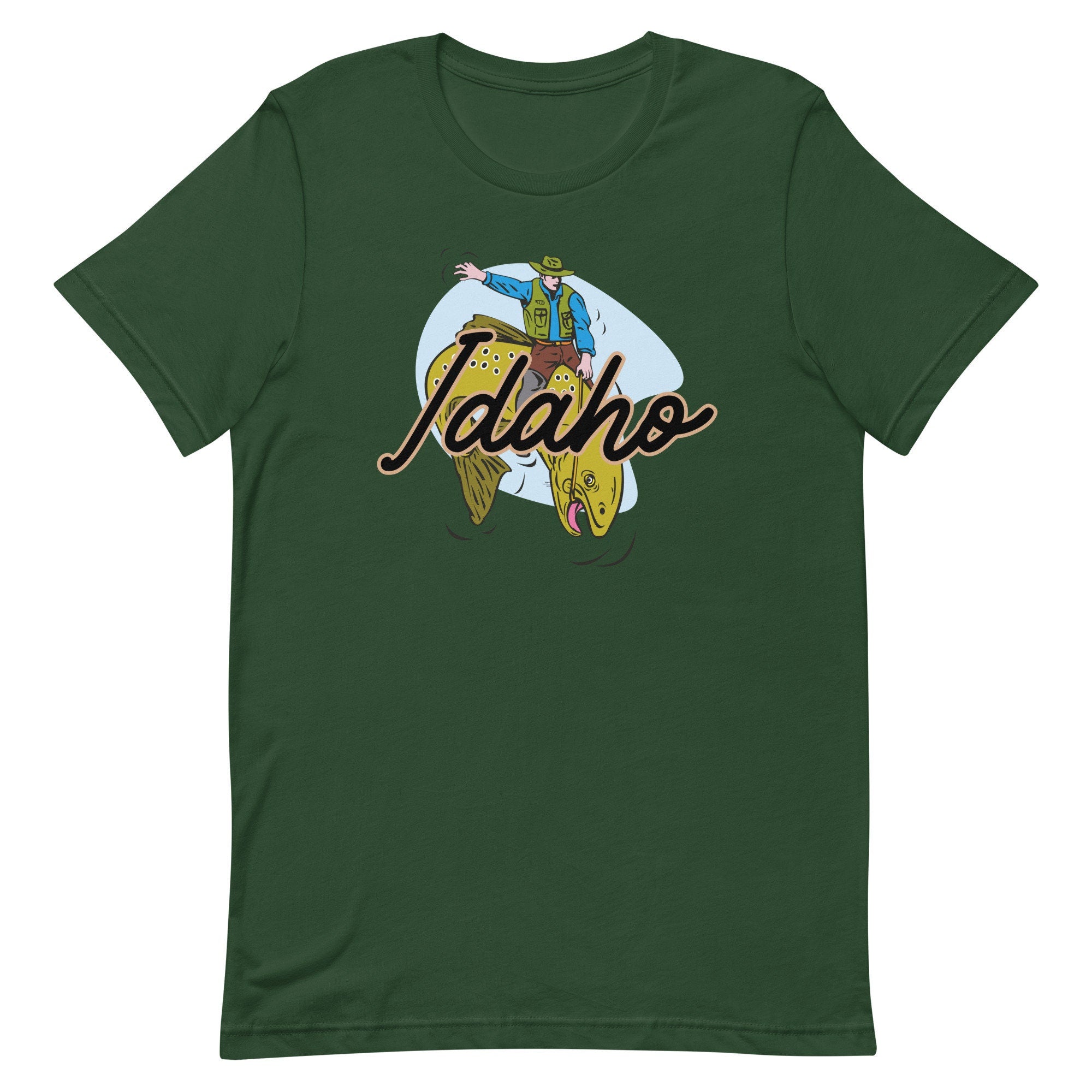 Funny Idaho Trout Wrangler Shirt, Gift for Dad
