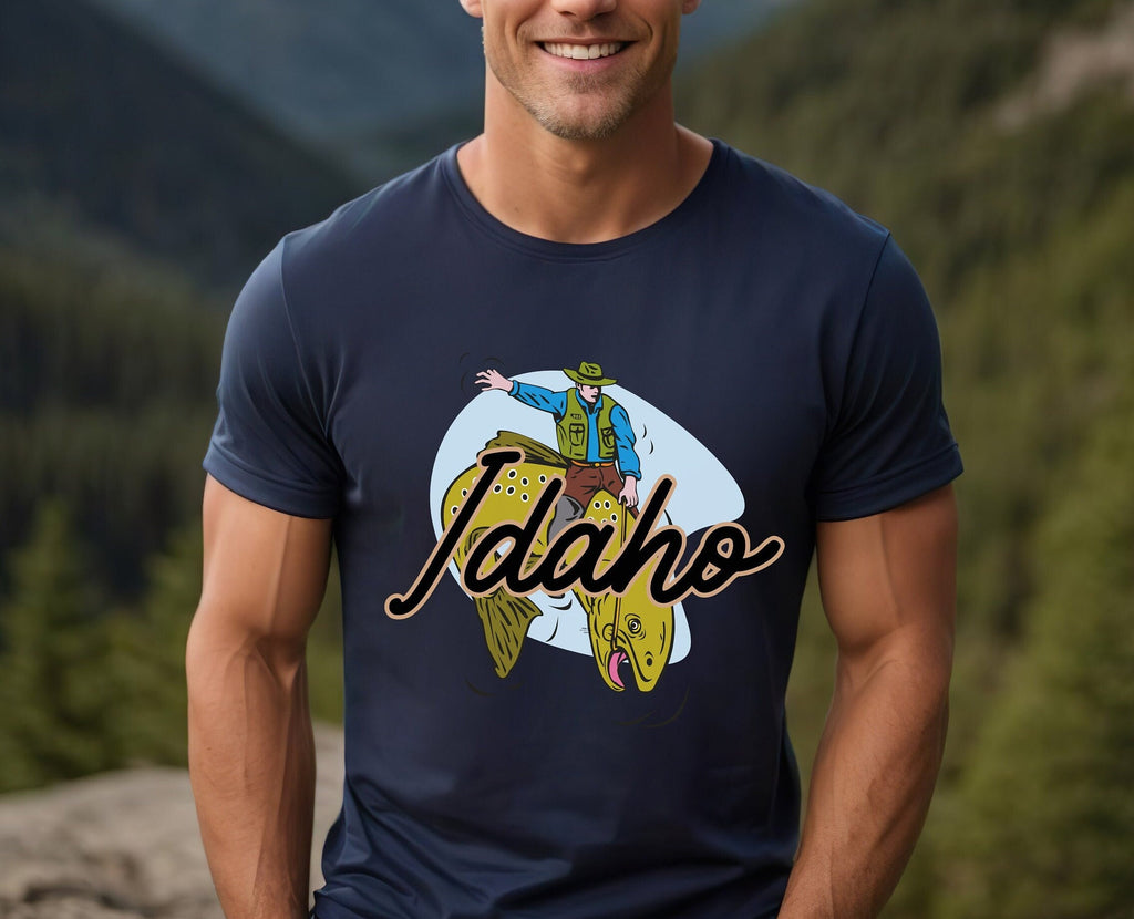 Funny Idaho Trout Wrangler Shirt, Gift for Dad