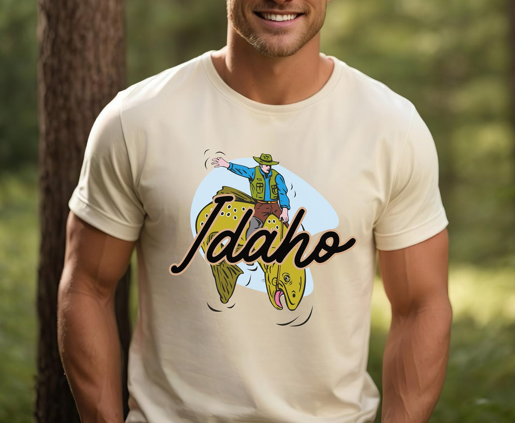 Funny Idaho Trout Wrangler Shirt, Gift for Dad