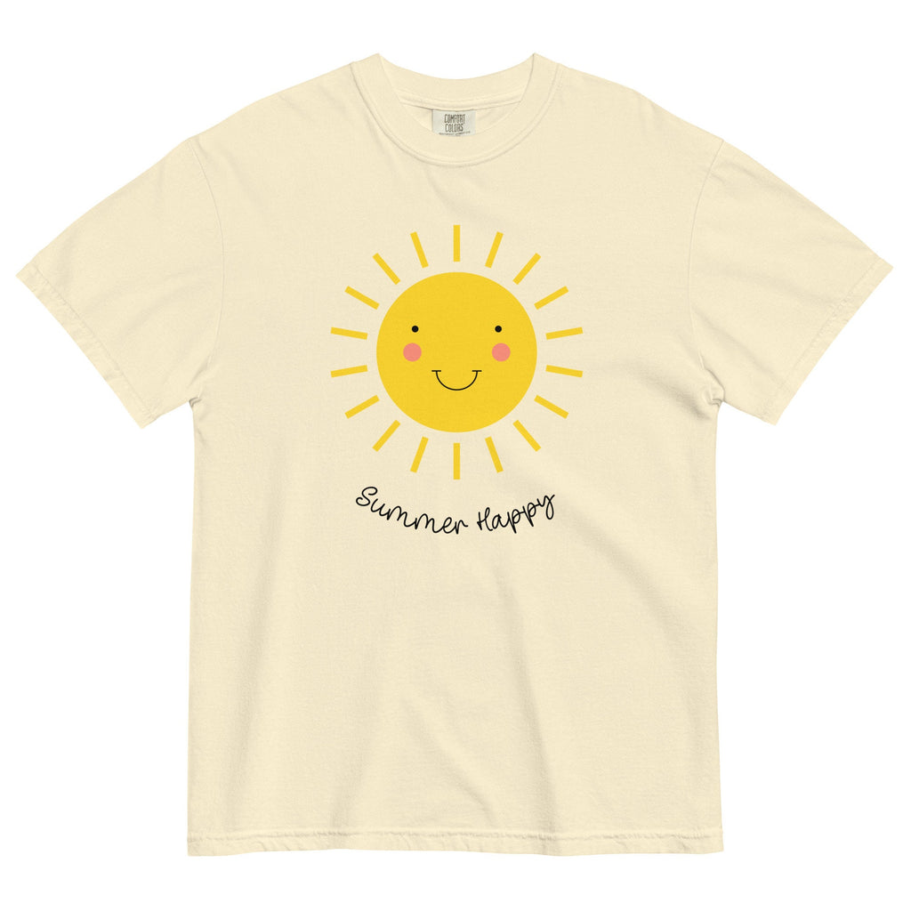 Summer Sun Comfort Colors T-Shirt: Summer Happy Unisex Tee