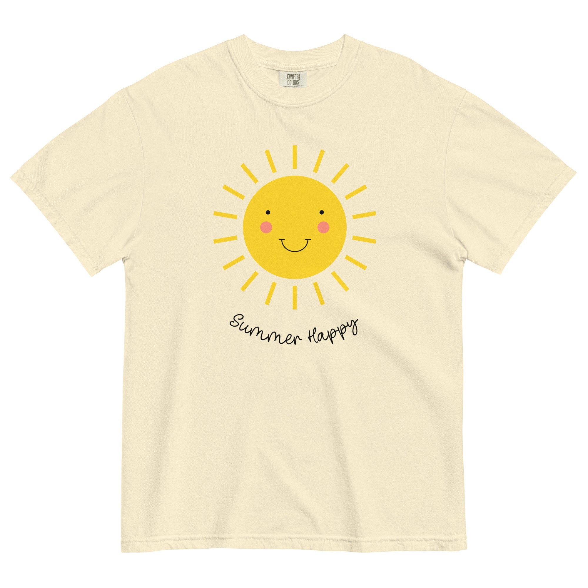 Summer Sun Comfort Colors T-Shirt: Summer Happy Unisex Tee