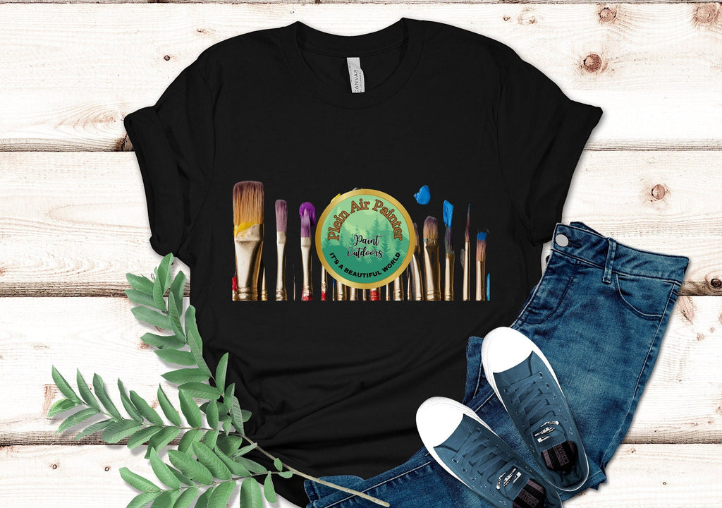 Plein Air Painter T-Shirt: Outdoor Artist Gift
