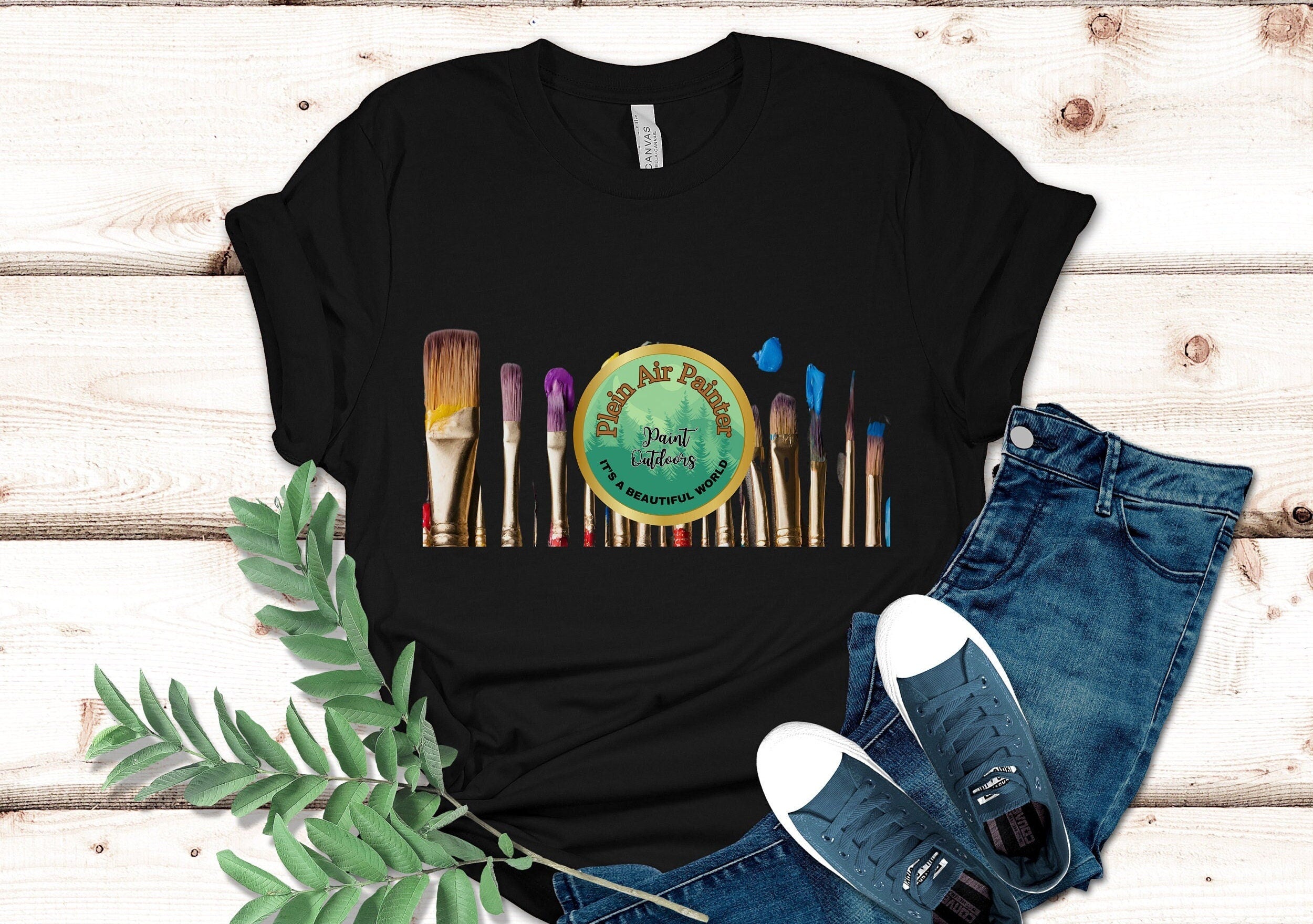 Plein Air Painter T-Shirt: Outdoor Artist Gift