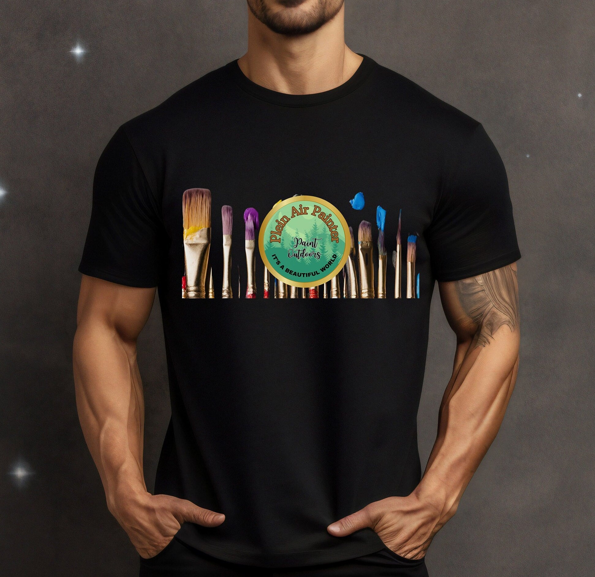 Plein Air Painter T-Shirt: Outdoor Artist Gift