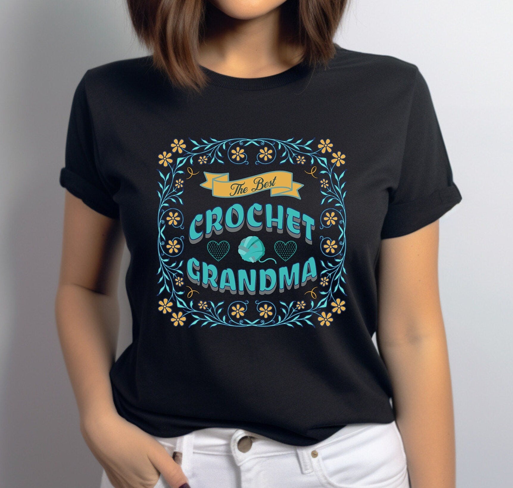 Crochet Grandma T-Shirt, Mother's Day Gift gift for Grandma gift for Nana