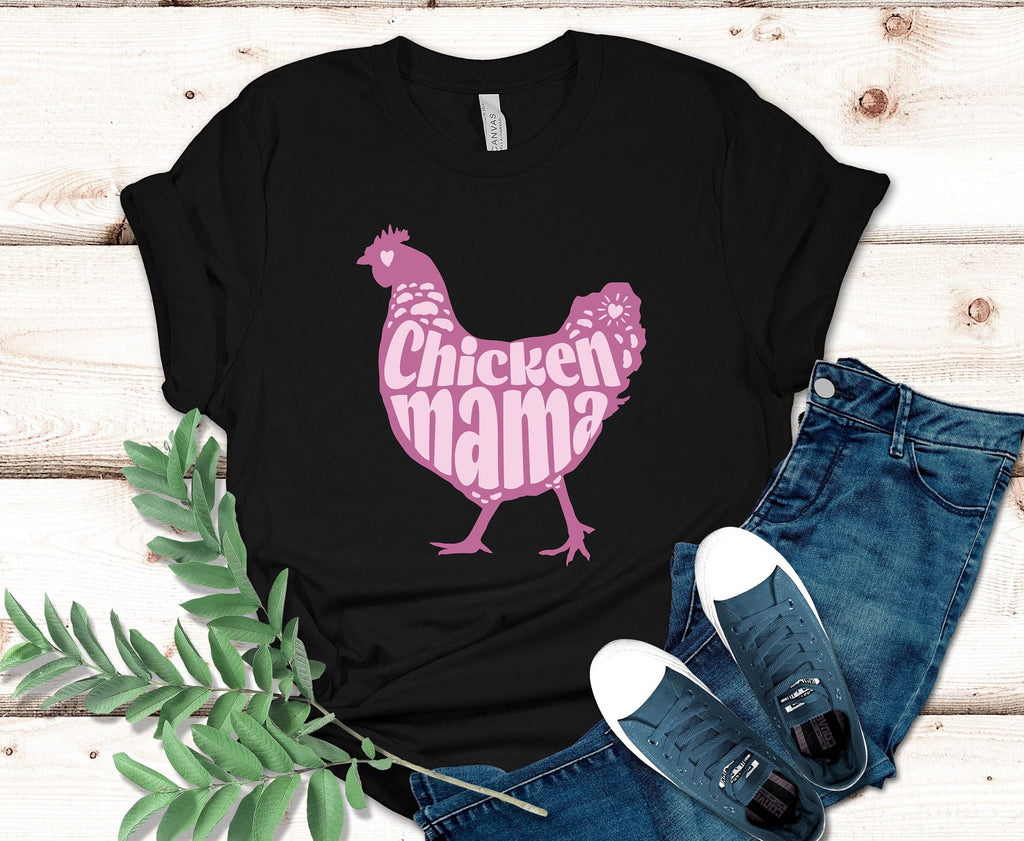 Chicken Mama Shirt, Chicken Mother's Day Shirt, Gift for Chicken lover, gift for chicken owner, Cute chicken mama tee Mother's Day t-shirt
