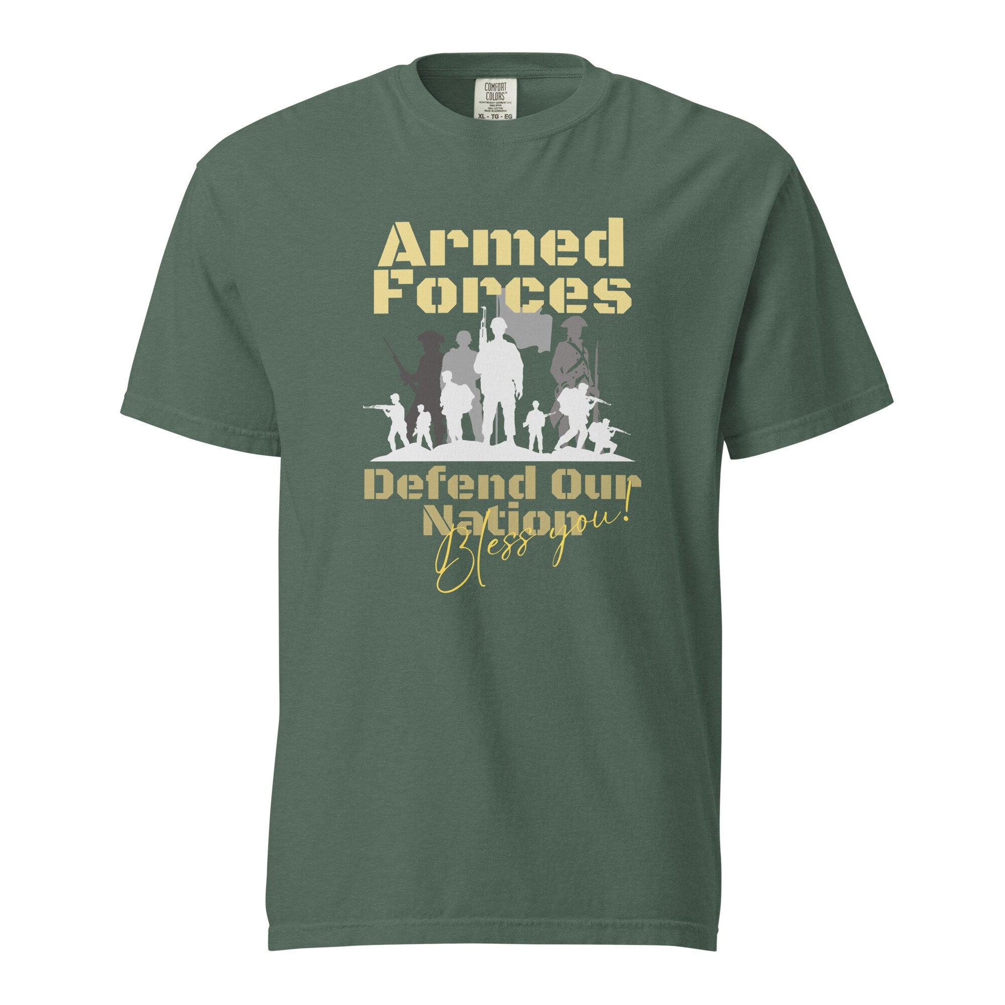 Comfort Colors Armed Forces Shirt, American military shirt, Military USA Tees, gift for military, gift for Veteran, Father's Day gift