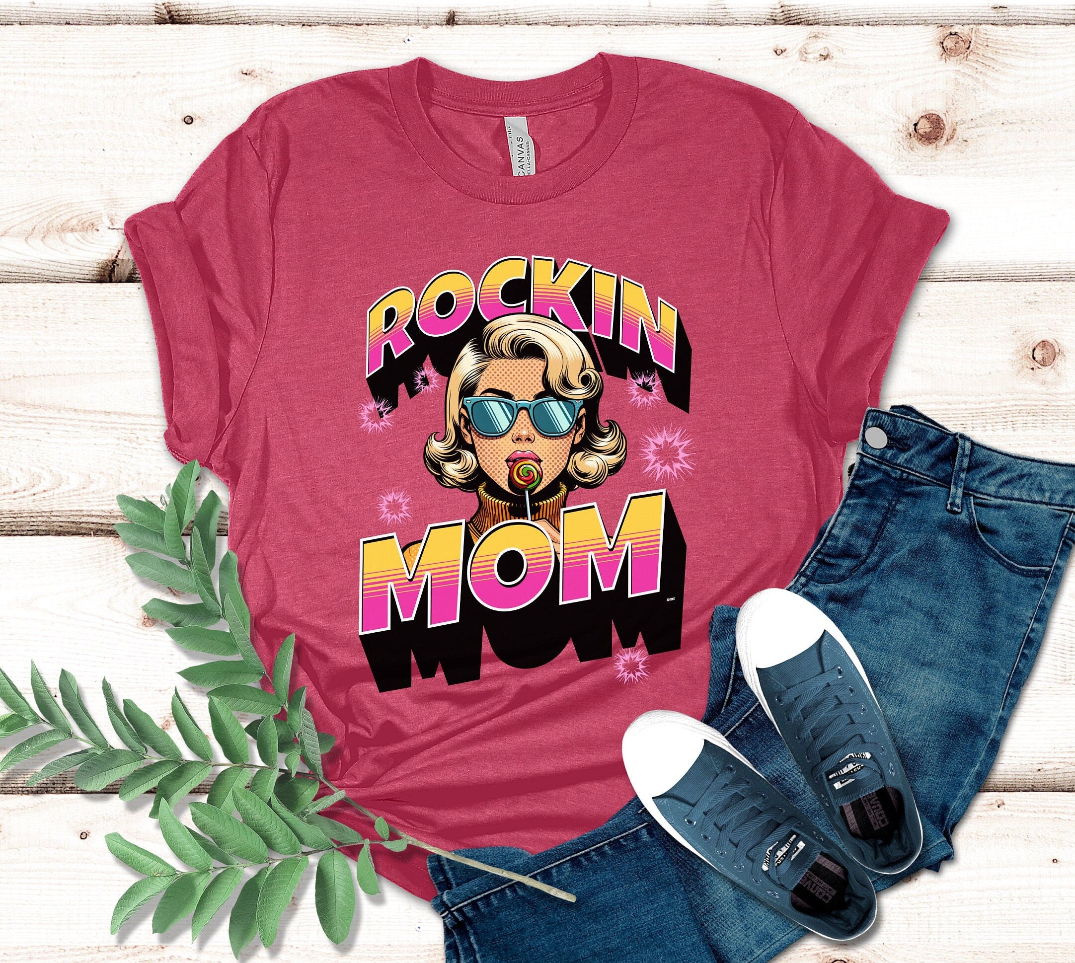 Funny Mom T-Shirt: Retro Pop Art Comic Book Style Tee