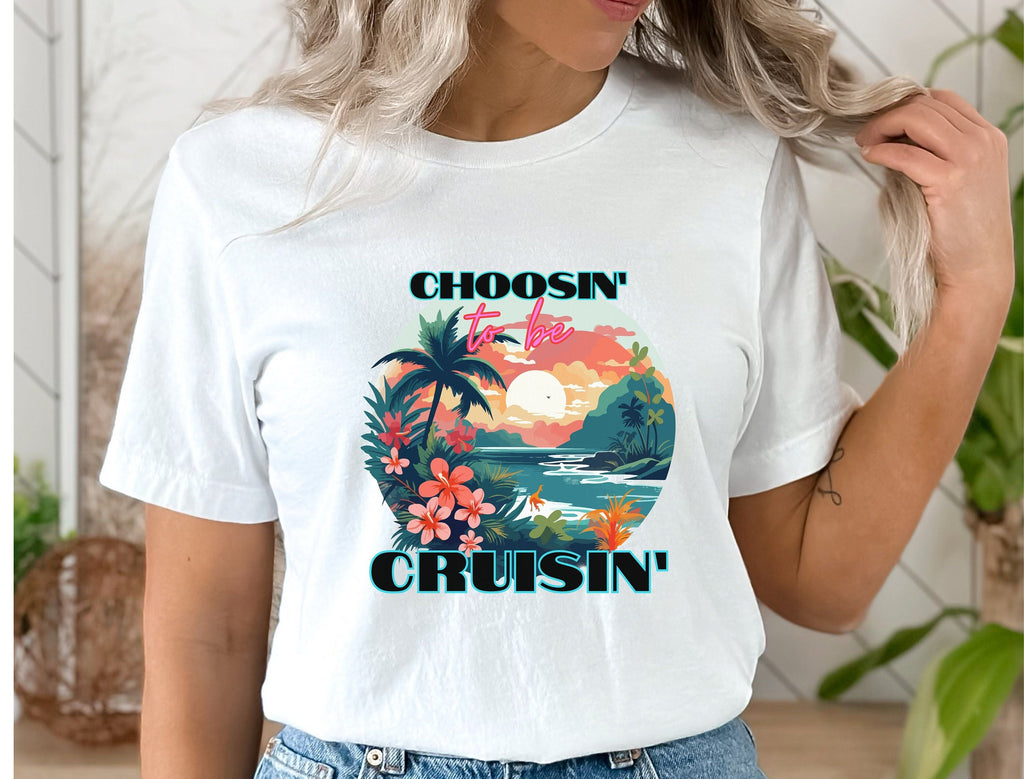 Tropical Cruise T-Shirt: Matching Couples Vacation Shirt