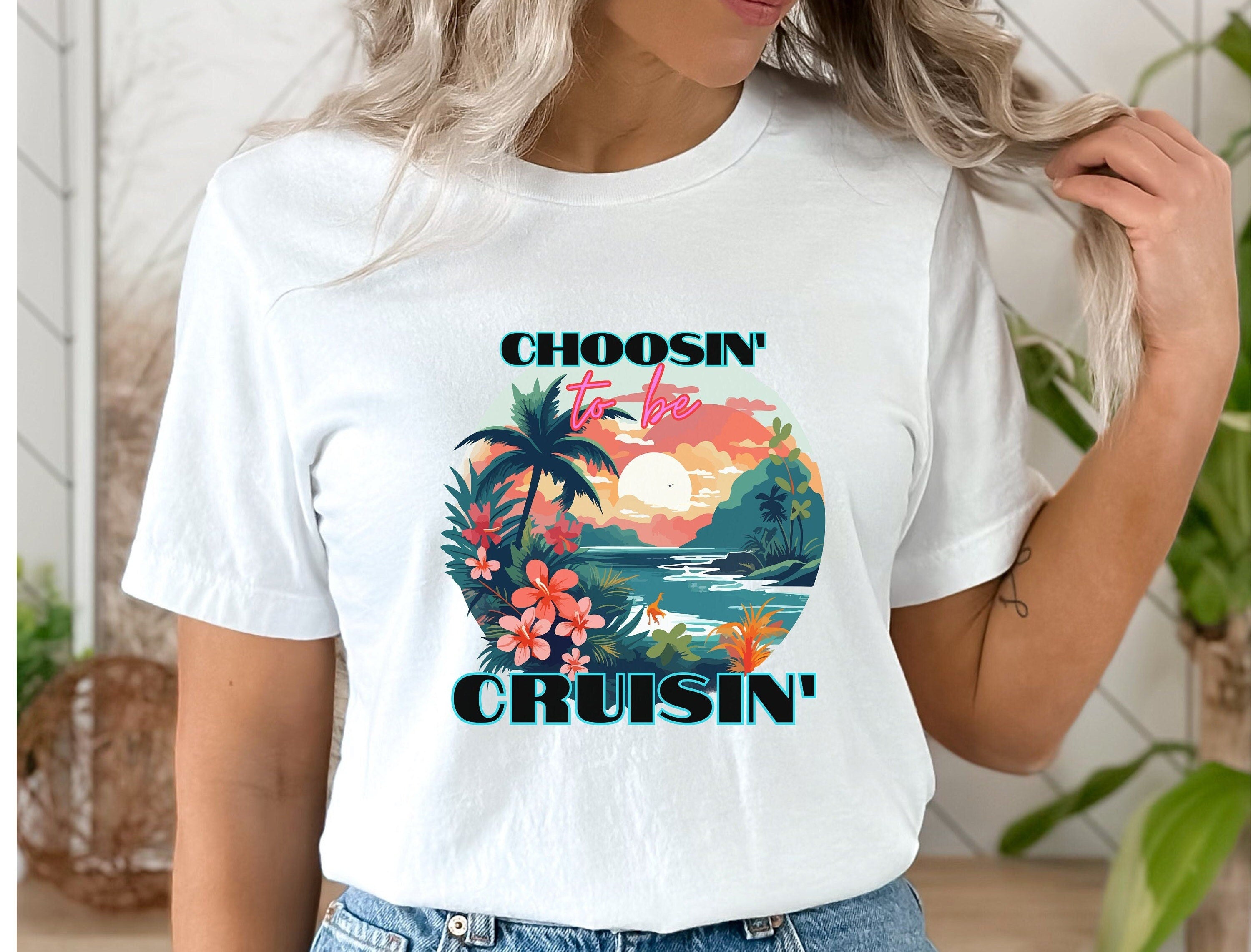 Tropical Cruise T-Shirt: Matching Couples Vacation Shirt