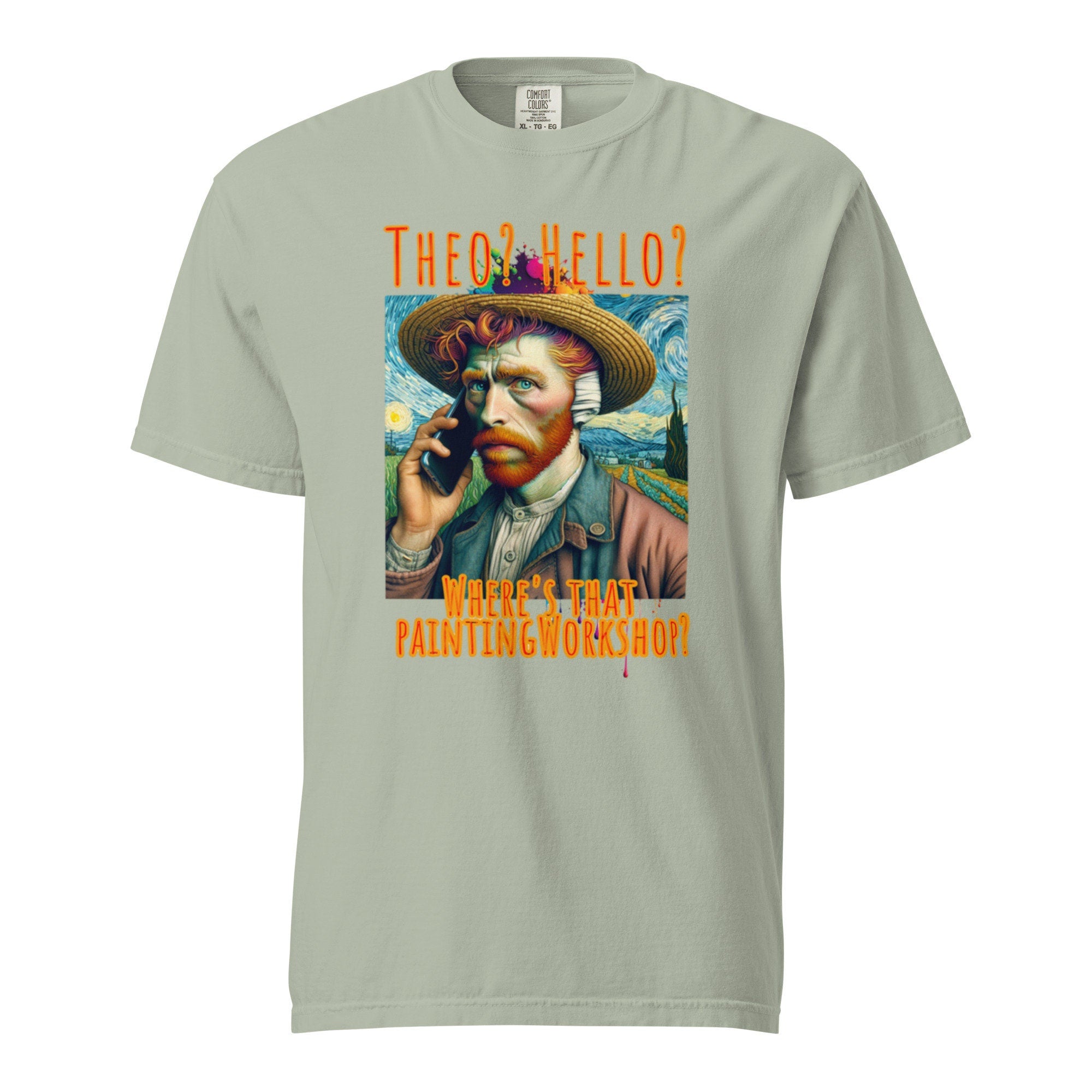Funny Van Gogh Starry Night Comfort Colors T-shirt - Gift for Artist