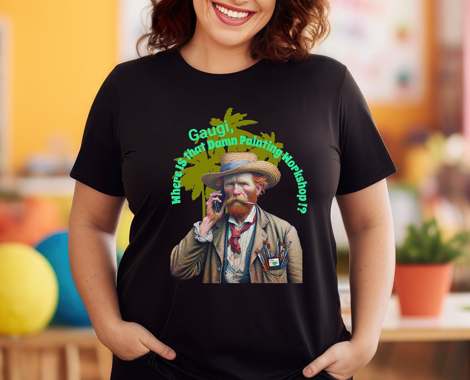 Funny Van Gogh Unisex T-Shirt: Art Lover Gift