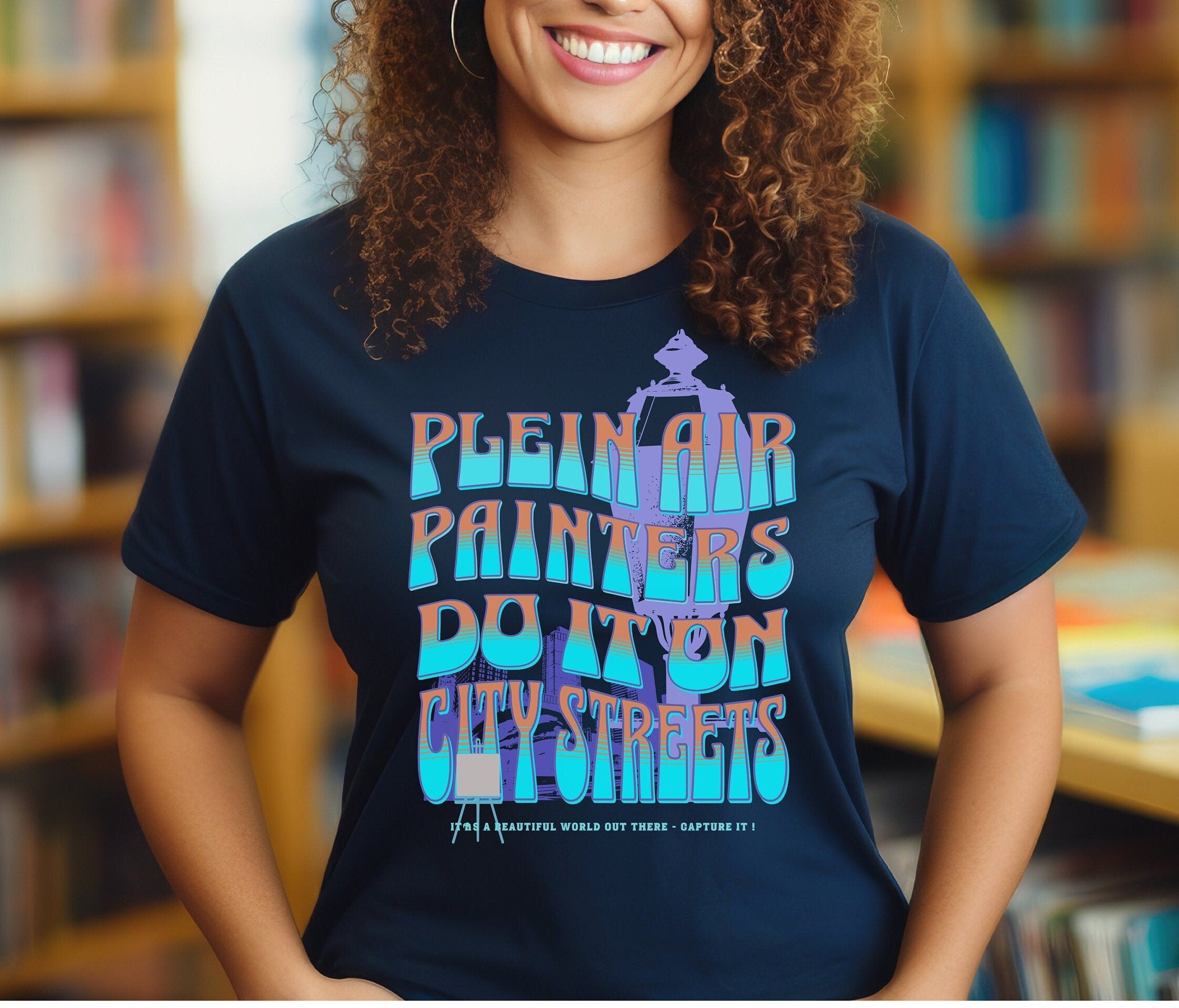 Plein Air Painters T-Shirt: Outdoor Artist Gift, Unisex Tee