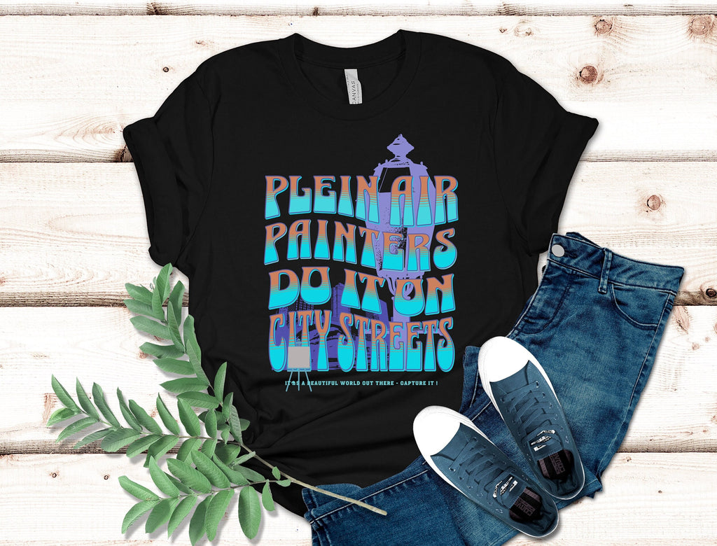 Plein Air Painters T-Shirt: Outdoor Artist Gift, Unisex Tee