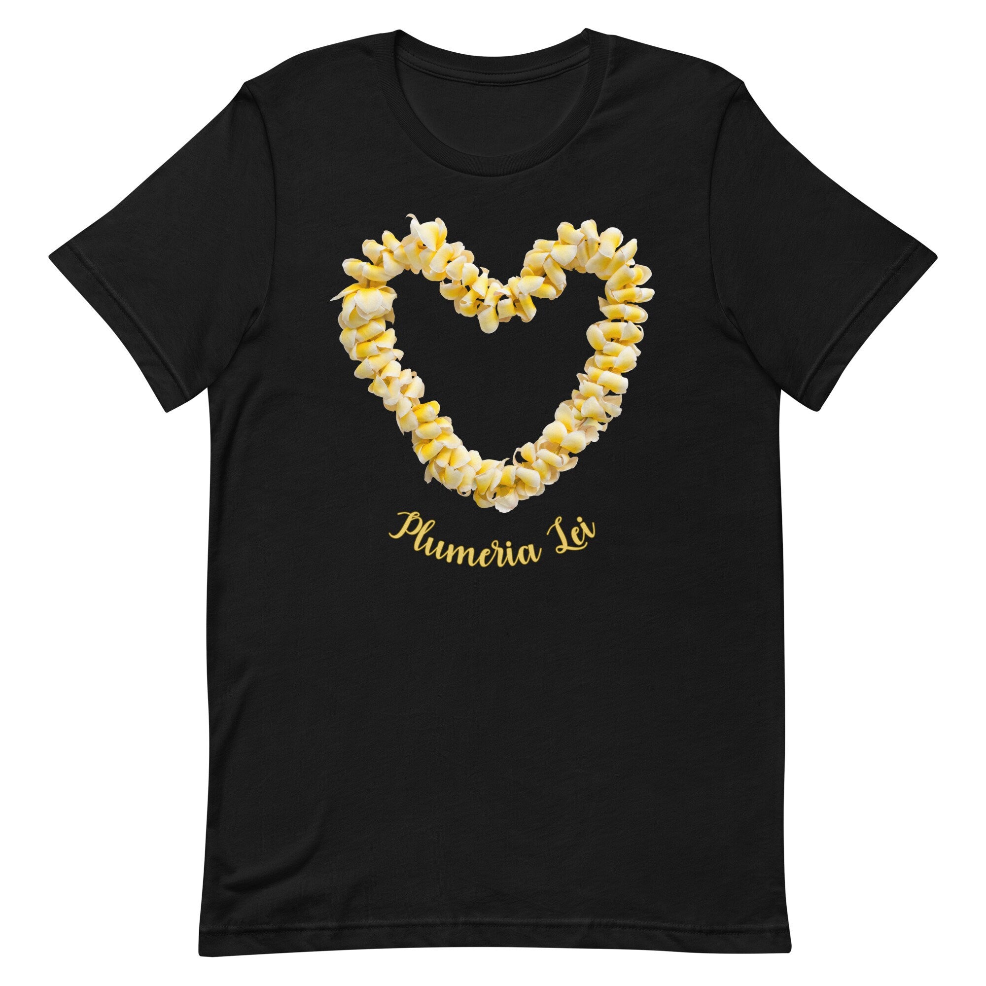 Plumeria Lei Shirt: Hawaii Flower Tee, Tropical Gift for plumeria lover Hawaii lover tee