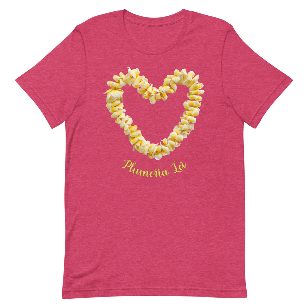 Plumeria Lei Shirt: Hawaii Flower Tee, Tropical Gift for plumeria lover Hawaii lover tee