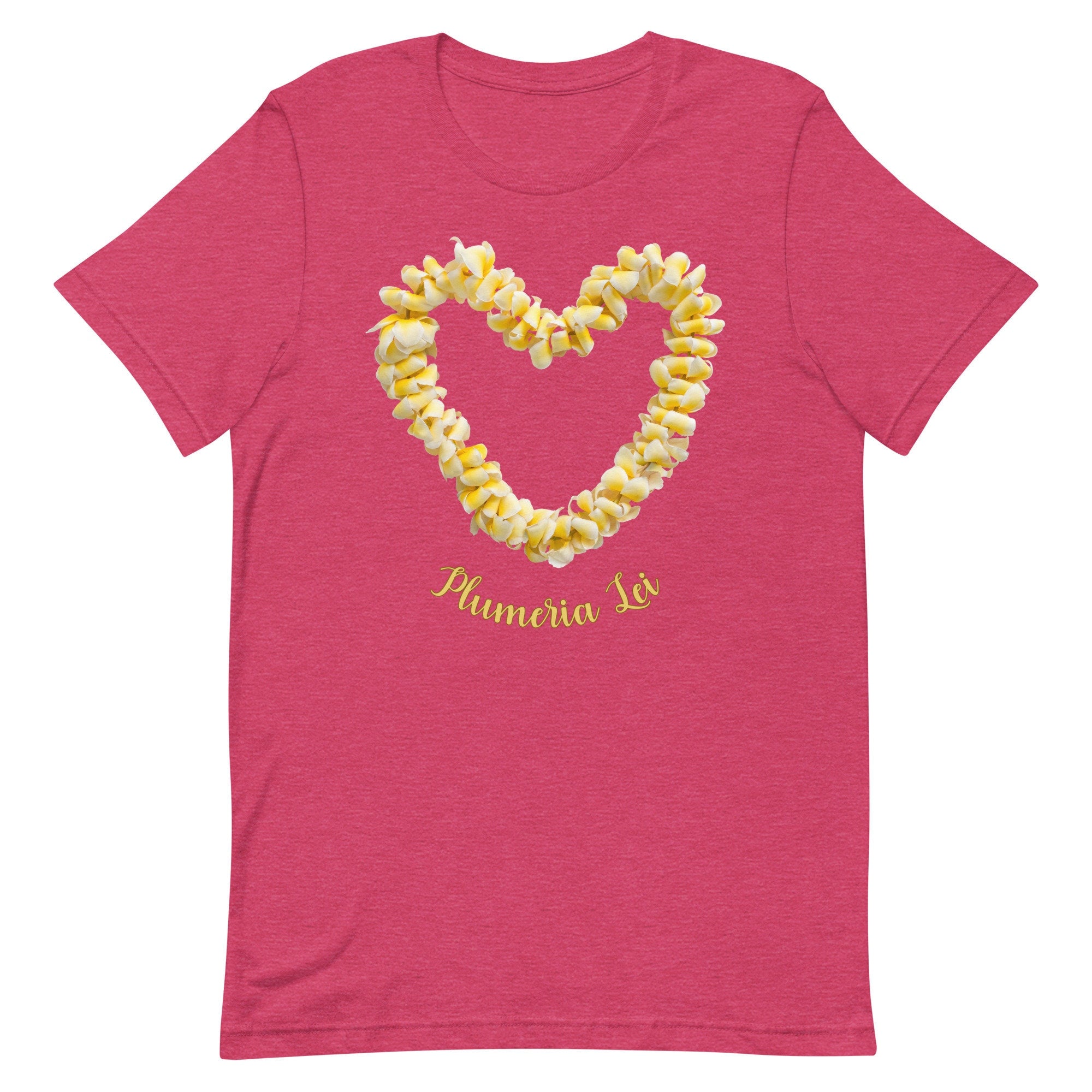 Plumeria Lei Shirt: Hawaii Flower Tee, Tropical Gift for plumeria lover Hawaii lover tee