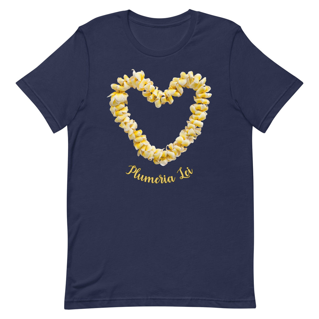Plumeria Lei Shirt: Hawaii Flower Tee, Tropical Gift for plumeria lover Hawaii lover tee