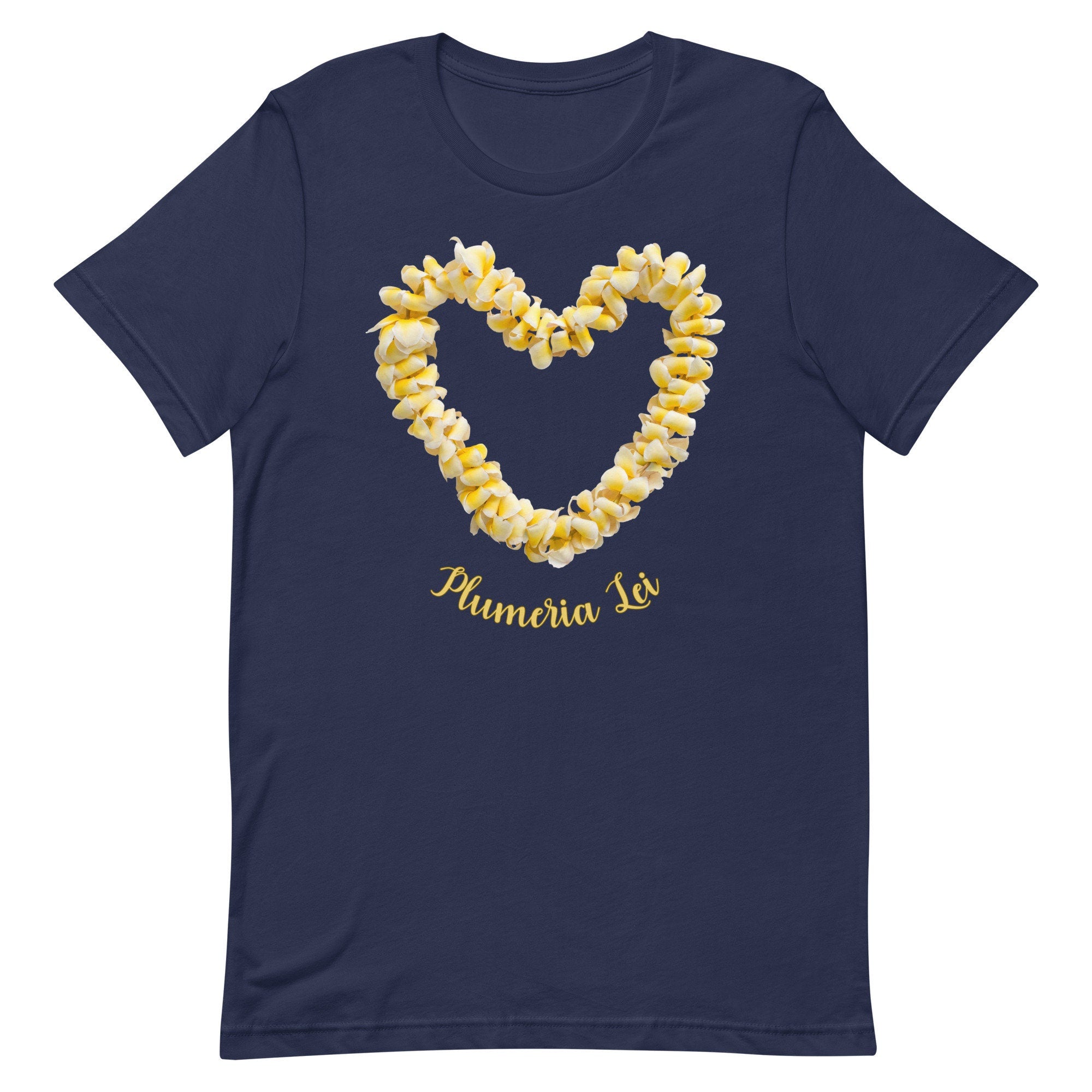 Plumeria Lei Shirt: Hawaii Flower Tee, Tropical Gift for plumeria lover Hawaii lover tee