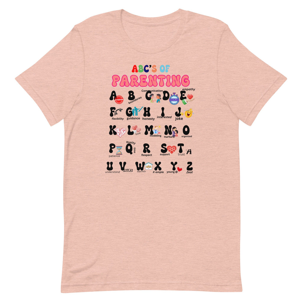 Parenting Shirt Alphabet T-Shirt: ABCs of Parenting, New Parent Gift