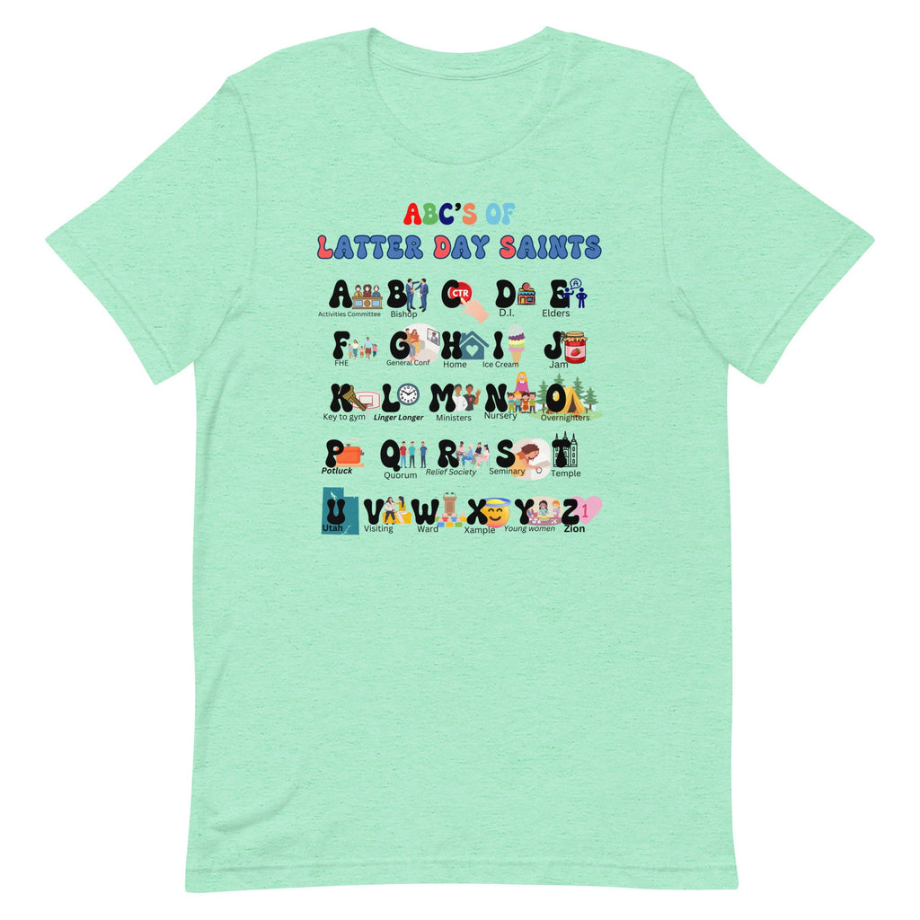 LDS Alphabet Shirt: Latter-day Saints ABCs Gift Tee