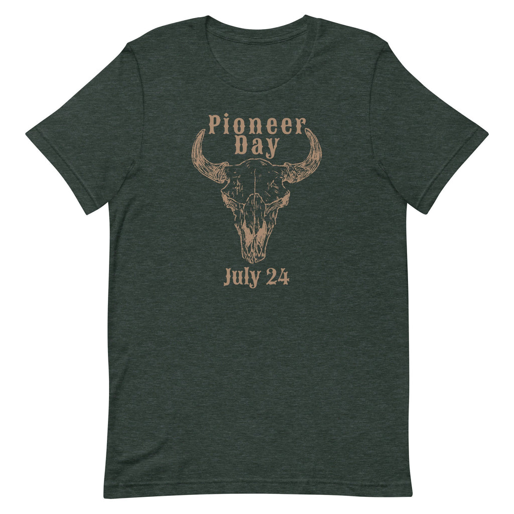 Pioneer Day Skull Graphic T-Shirt, LDS Gift