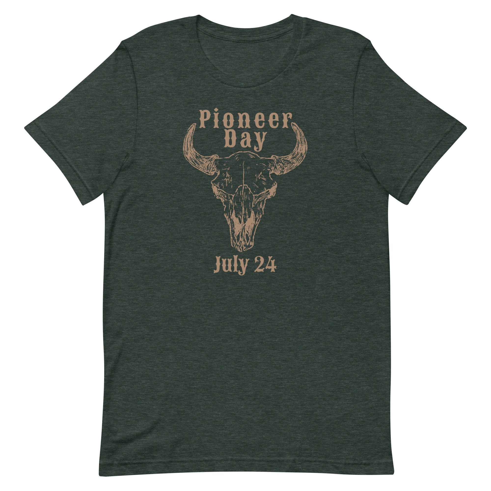 Pioneer Day Skull Graphic T-Shirt, LDS Gift