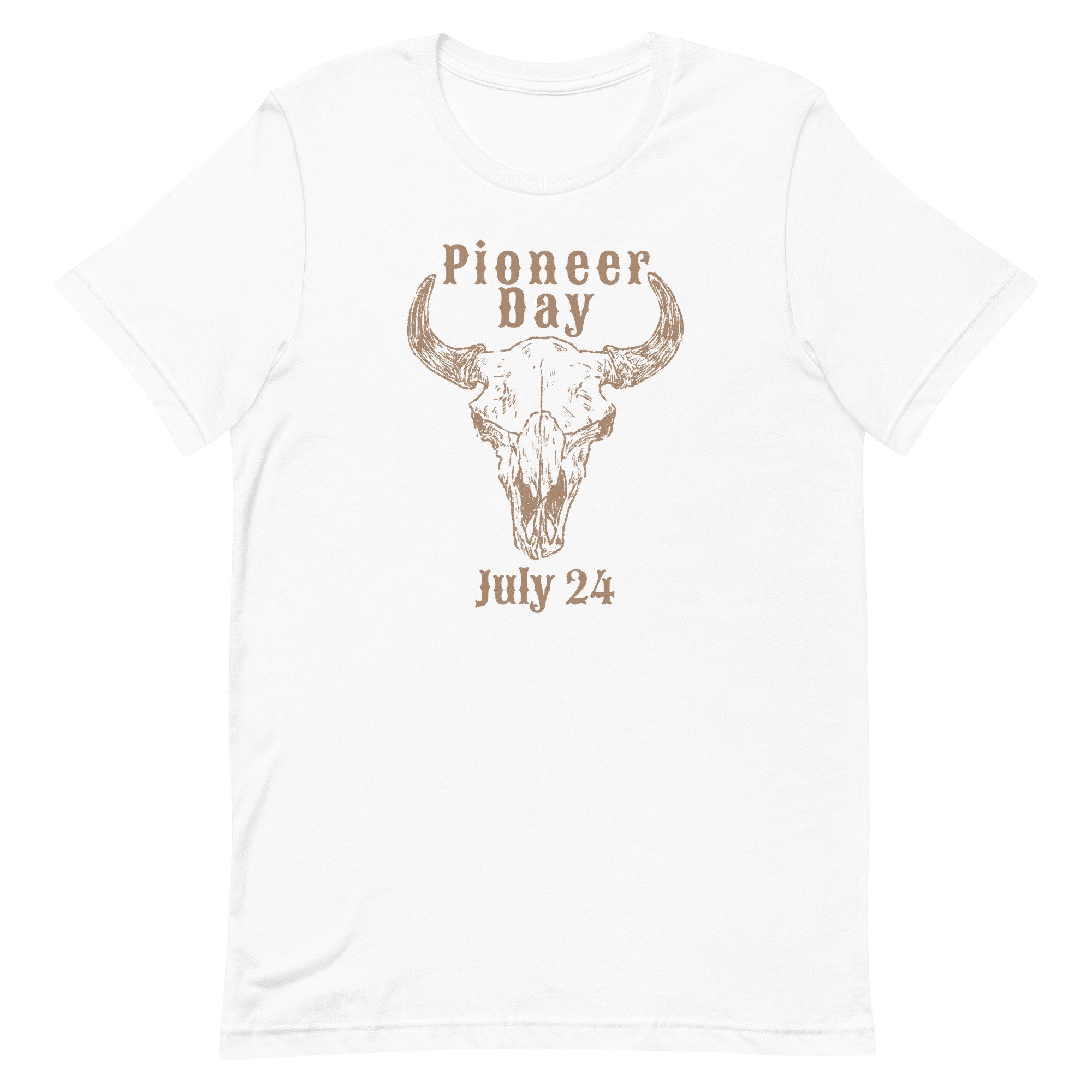Pioneer Day Skull Graphic T-Shirt, LDS Gift