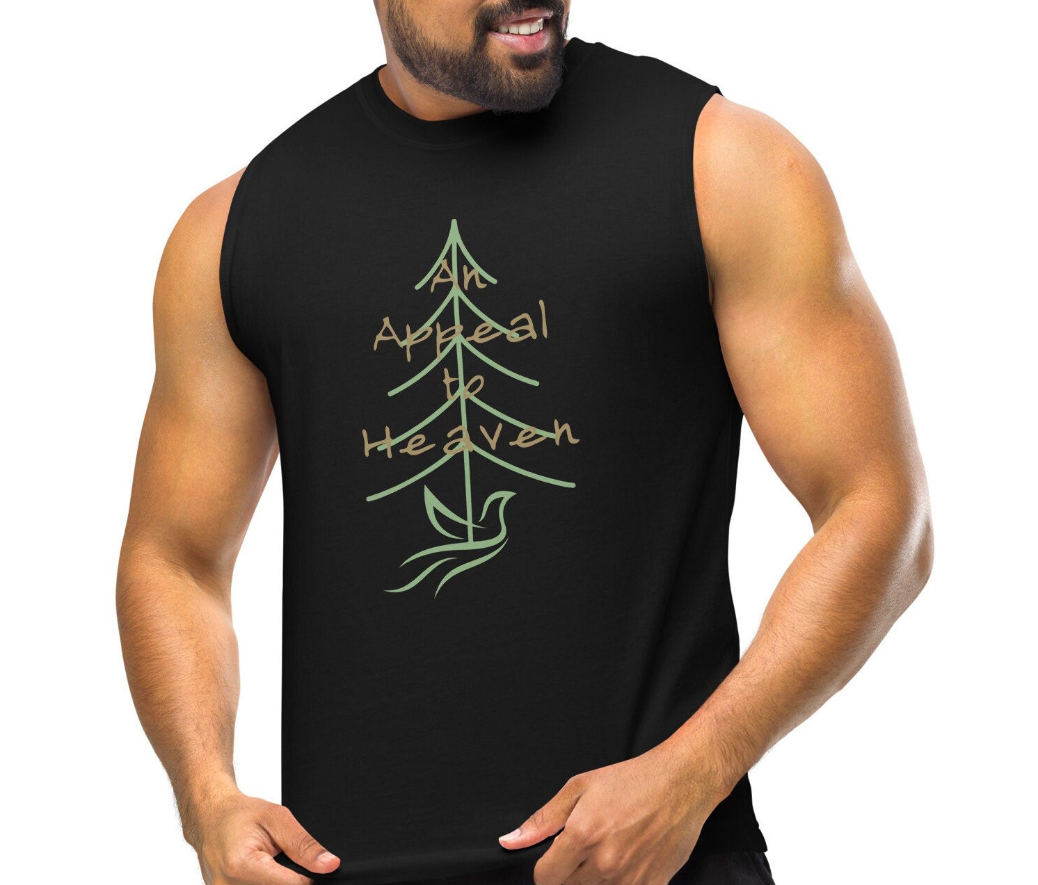 Appeal to Heaven Muscle Tank: Minimalist Christian Shirt