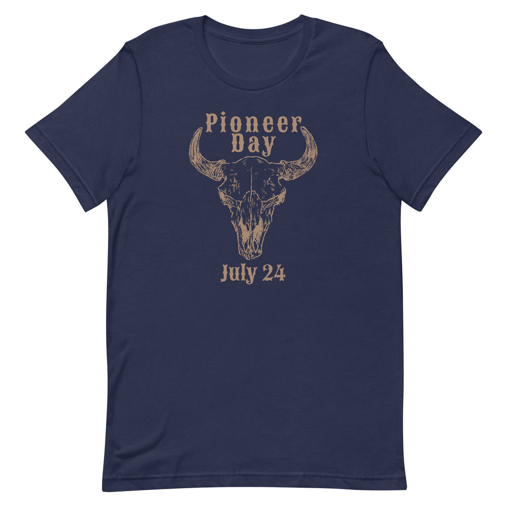 Pioneer Day Skull Graphic T-Shirt, LDS Gift