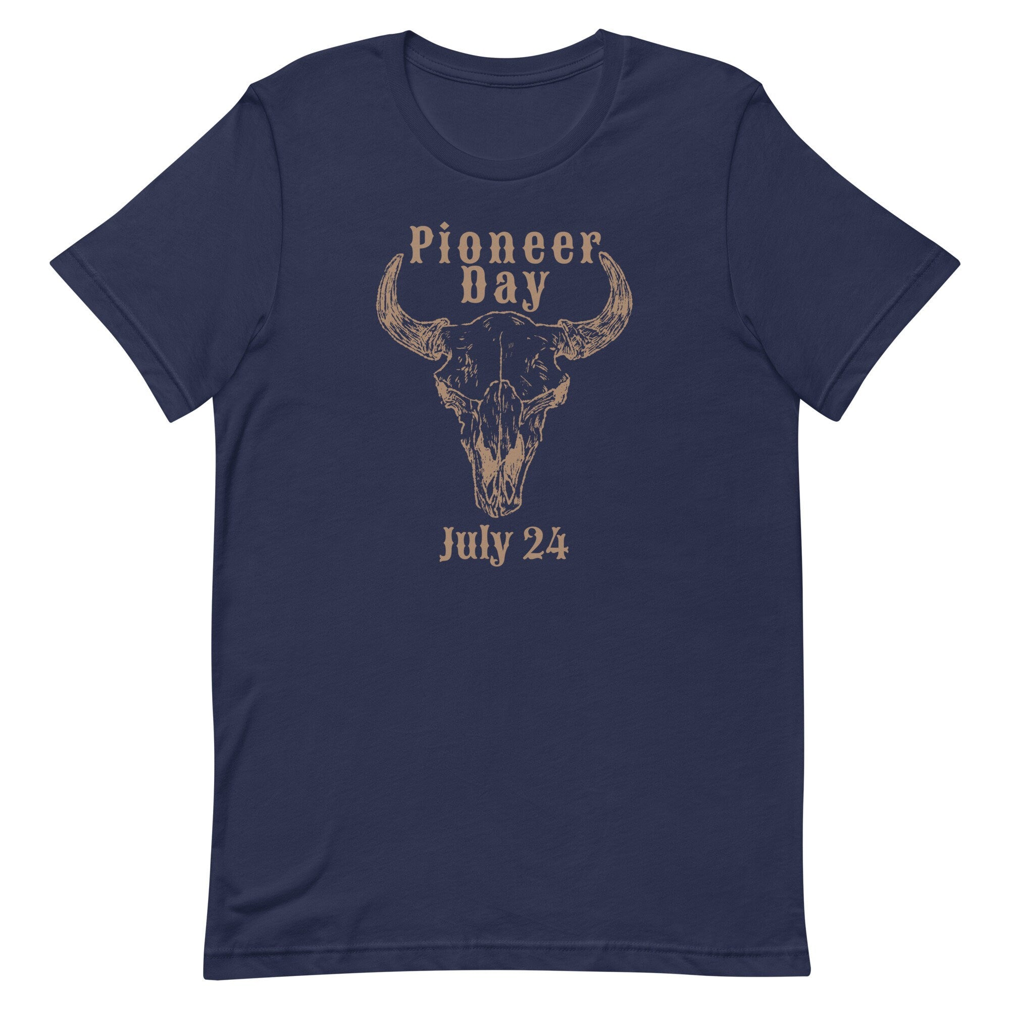 Pioneer Day Skull Graphic T-Shirt, LDS Gift