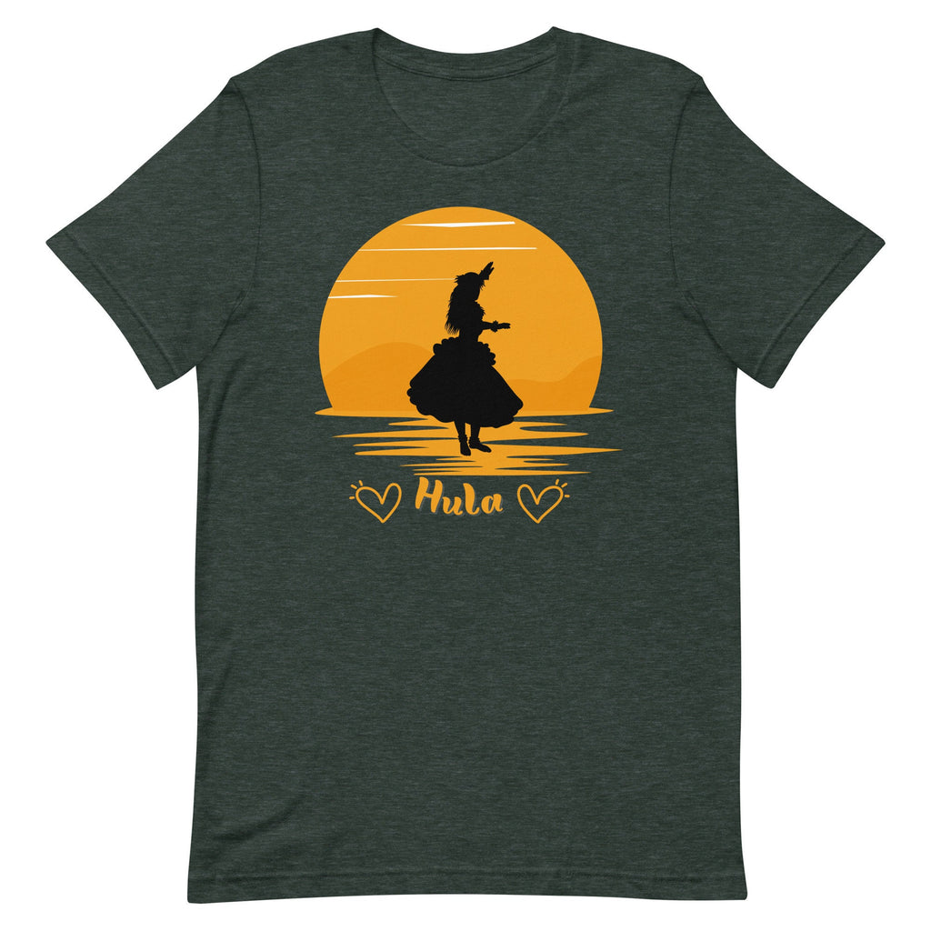 Hula Sunset Shirt: Hawaiian Dance Tee, Hula Lover Gift