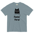 Funny Cat Shirt: Feelin' Feral Comfort Colors Tee