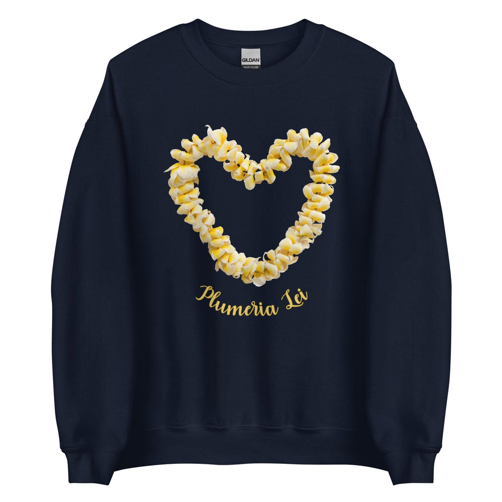 Plumeria Lei Sweatshirt: Hawaii Tropical Flowers hoodie gift for plumeria lover
