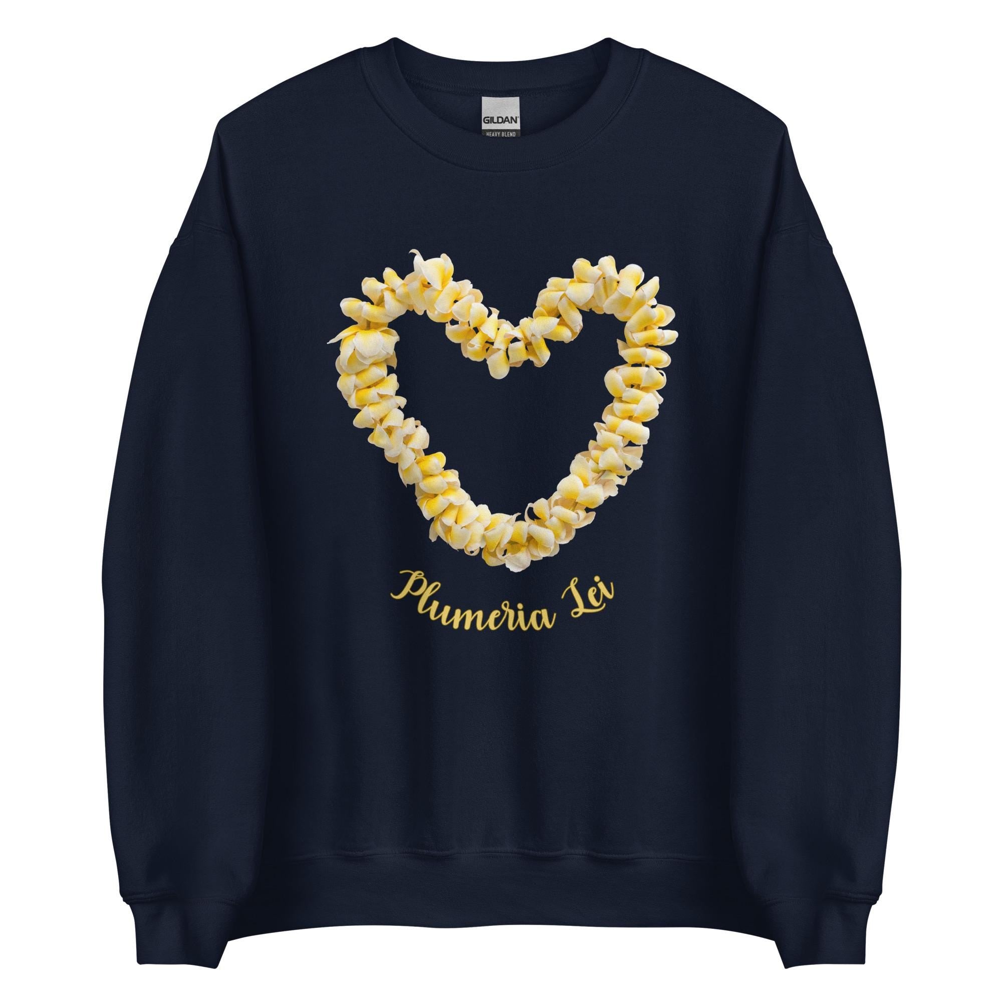 Plumeria Lei Sweatshirt: Hawaii Tropical Flowers hoodie gift for plumeria lover