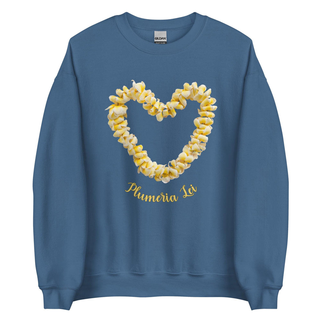 Plumeria Lei Sweatshirt: Hawaii Tropical Flowers hoodie gift for plumeria lover