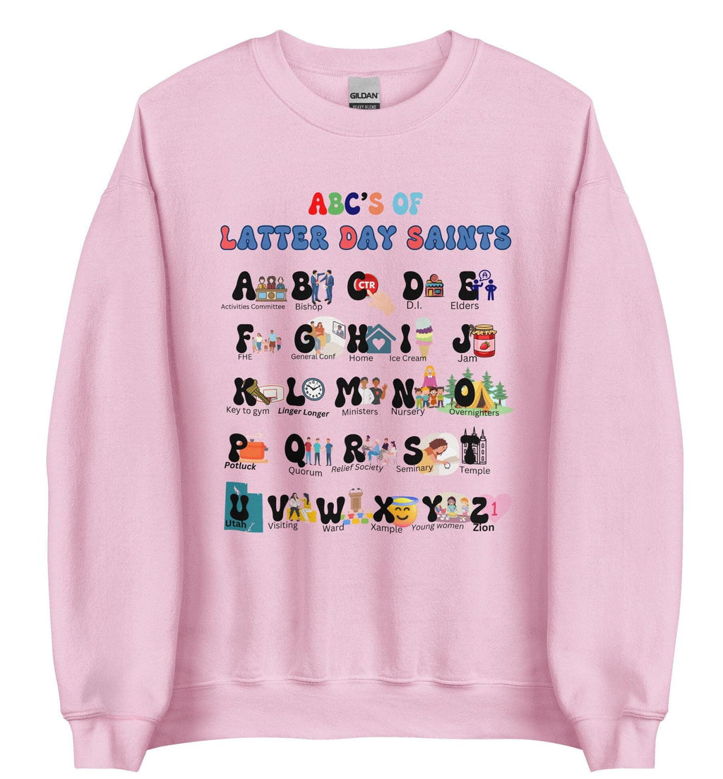 LDS Alphabet Sweatshirt: Latter-Day Saints Gift