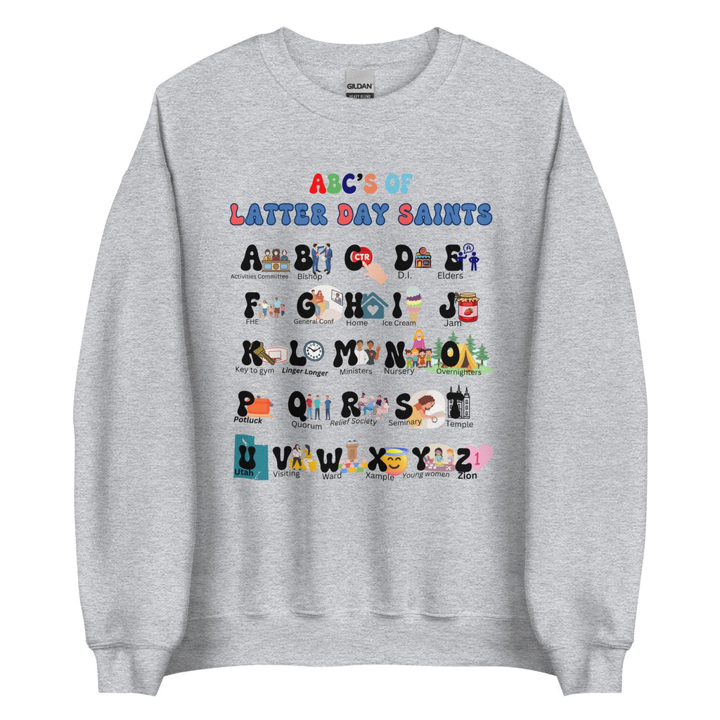 LDS Alphabet Sweatshirt: Latter-Day Saints Gift
