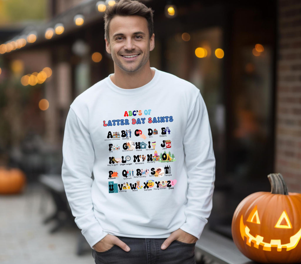 LDS Alphabet Sweatshirt: Latter-Day Saints Gift